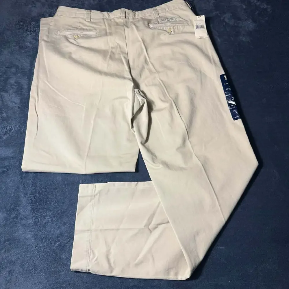 Polo Ralph Lauren Men's Andrew Pant Classic Fit Pleated Chino Pants Size 36x32